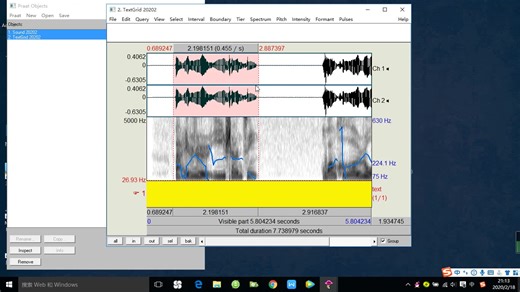 praat进行文本标注