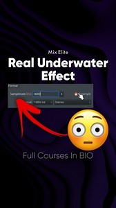 Real Underwater FX! ⁠ ⁠ Turn any beat into a deep-sea vibe in 3 steps. Edit your sample in the audio editor, drop the sample rate to the lowest, and enable resampling. Perfect for tracks that need that muffled, distant underwater effect. Skip the high cut - keep it real. Link in bio for more!⁠ ⁠ #musicproduction #beatmaking #audiomagic #underwatereffect #producertips #sounddesign #beatmakers #musicproducers #audioediting #creativesounds | FL Studio Daily