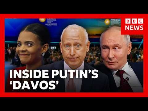 Steve Rosenberg inside Putin's economic forum | BBC News