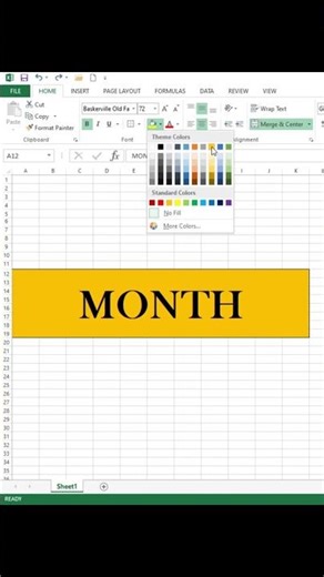 How to create Merge & center ms excel,#mergemaster #merge