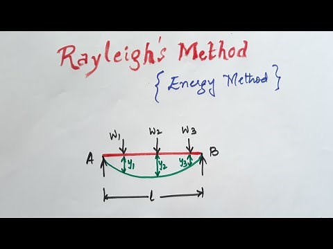 Rayleigh's method to find the natural frequency of transverse vibrations