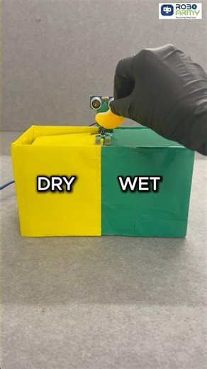 Smart Waste Segregator using Arduino♻️Knows what’s dry & what’s wet – Instantly #smartbin #roboarmy