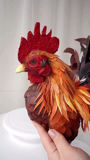Creative Serama Bantam Paper Craft Tutorial