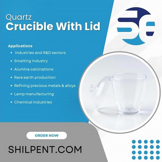 Quartz Crucible With Lid