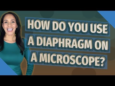 How do you use a diaphragm on a microscope?