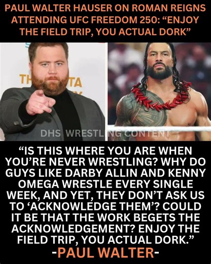 Paul Walter Hauser is calling Roman Reigns as dork #wwe #viral
