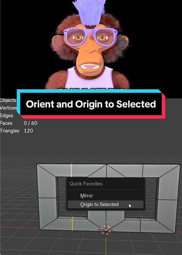 This Blender extension fixes two common pain points. Quickly setting the origin of your model in edit mode, and restoring local transform after applying rotation. #blender #3d #3dart #b3d #3dartist