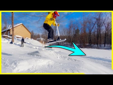 This Scooter Is Made For Riding in Snow!!