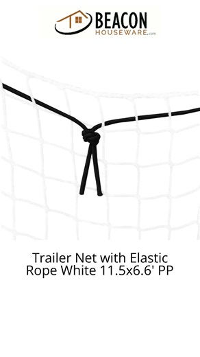 Trailer Net with Elastic Rope White 11.5X6.6' PP