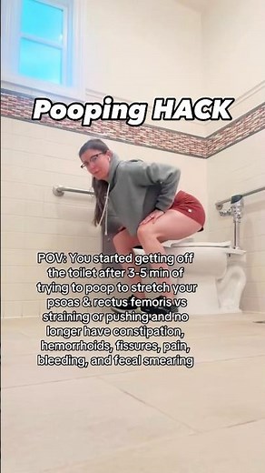 Pooping in Public HACK (Don’t Sit Longer Than 3 Min!) #poop #pooping #mom #dad #health #doctor #fyp