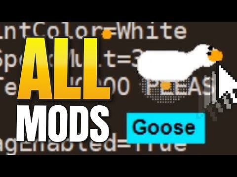 DESKTOP GOOSE: ALL SECRET MODS/SKINS