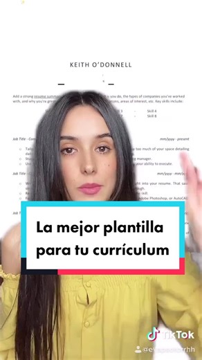 La mejor plantilla para tu currículum