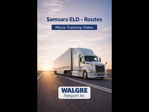 Micro Training Samsara ELD Routes