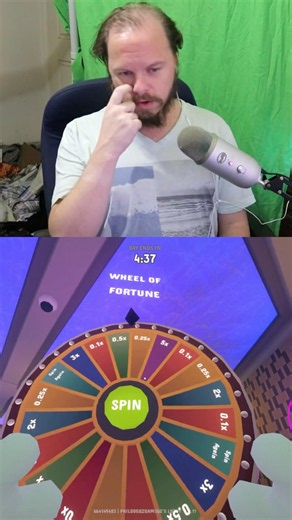 Putting in $50 to spin the Wheel of Fortune on Gamble with Friends