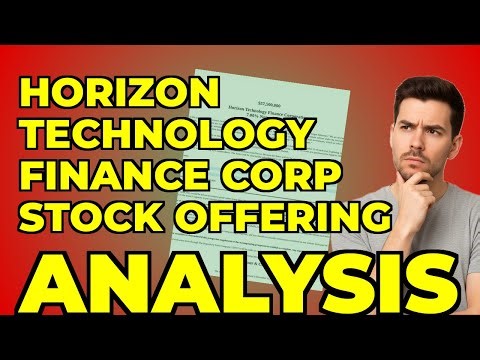 Horizon Technology Finance: My Key Takeaway from Their Latest Filing