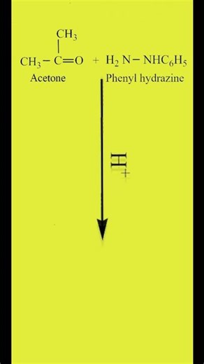 Reaction of Acetone with Phenyl hydrazine | Acetone phenyl hydrazone | #cbseclass12 | #chemistry |