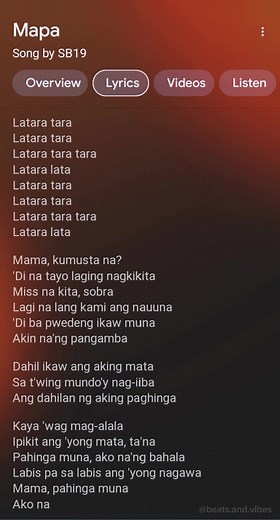 MAPA Official Lyrics Video by SB19 & Ben&Ben | Music Entertainment