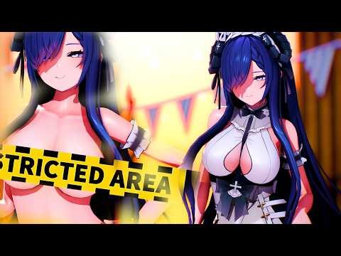 【MMD アズールレーン 4K/60fps】《August von Parseval (女仆装)》~《BLACKPINK - ‘뛰어(JUMP)’》