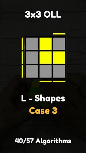3x3 OLL : L Shapes - Case 3 | 40/57 Algorithms