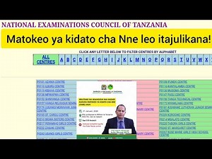 Matokeo Kidato Cha Nne 2025/2026 (NECTA CSEE Results) itajulikana leo!