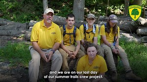 Update: The New Jersey Youth Corps of Phillipsburg has concluded their 5-week trail maintenance program in Worthington State Forest. Through the National Recreational Trails Grant program, the State Park Service was able to partner with the Phillipsburg Youth Corps tackling much needed trail projects and maintenance. These projects included erosion control, trailhead/parking area improvements, invasive species control and boardwalk construction. Despite the high temperatures and high humidity, t