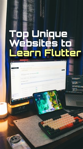 Mohd Kaif • Flutter • App Development • Courses • Freelancing ❄️ on Instagram: "📌 Top Unique Websites to Learn Flutter 1. Kodeco (formerly Ray Wenderlich) Premium Flutter tutorials, hands-on projects & courses (very beginner-friendly). 2. Flutter Apprentice A free eBook (by Google & Kodeco) covering Flutter step-by-step. 3. Reso Coder Deep-dive tutorials on Flutter architecture, clean code & advanced patterns. 4. Flutter Awesome Curated open-source projects & UI templates for real-world learnin