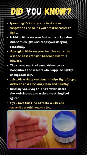 6 Vicks Hacks You Never Knew You Needed