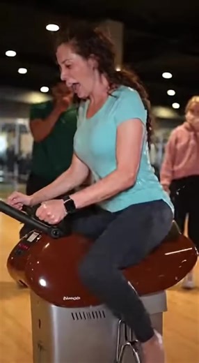 Beautiful woman riding a rocking horse #TikTok #embarrassing #Trending #funny #rockinghorse