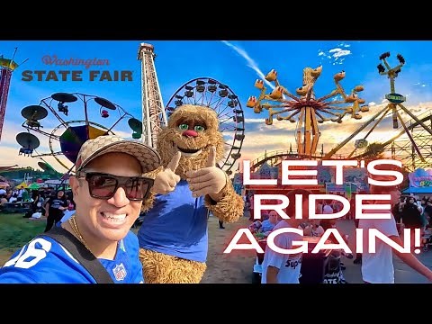 Washington State Fair 2023: Epic Rides and Games Walking Tour! 4K