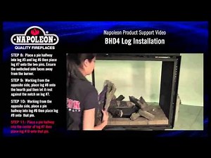 Napoleon BHD4 Log Set Installation Tutorial