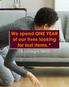 49K views · 19 reactions | That’s right, we spend ONE YEAR of our lives looking for lost items. Getting organized by putting clutter in storage can help you get that time back. Less looking, more living! | Public Storage | Facebook