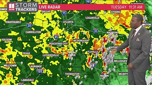 Heavy rain and storms expected today in north Georgia, Atlanta