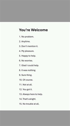 you Are Welcome in English: 5 Ways to Respond with Gratitude | Learn English Phrases & Expressions