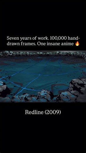 Retro Sci-Fi Arts on Instagram: "REDLINE (2009) directed by: Takeshi Koike A legendary sci-fi racing masterpiece. Created over 7 years, with more than 100,000 hand-drawn frames, this film is pure dedication and passion. Explosive speed, wild characters, and animation that pushed human limits a timeless classic that still inspires artists and dreamers today. #redline #redline2009 #takeshikoike #animeclassic #handdrawnanime #cars #racing #scifianime #racinganime #japanimation #animefilm"