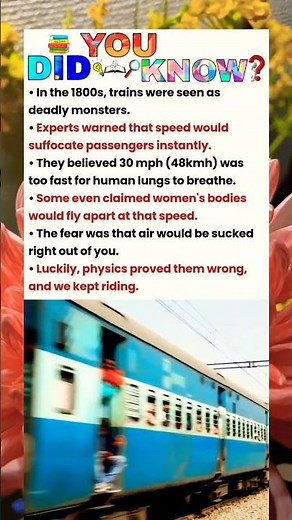 In the 1800s train were..#facts #didyouknow #usa
