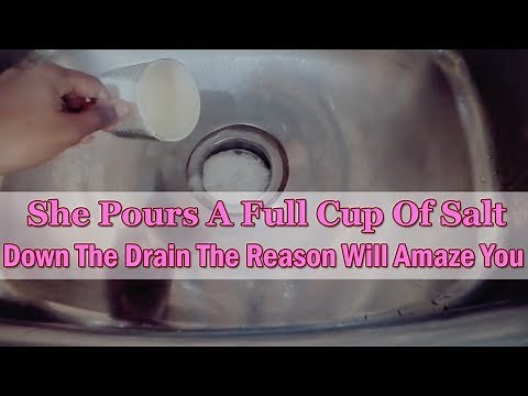 She Pours a Cup of Salt Down the Drain. Reason Will Amaze You |Unclog Drain with Salt & Baking Soda