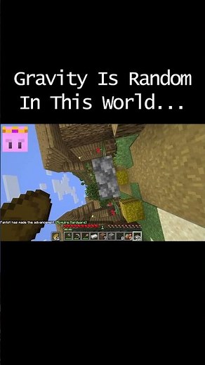 minecraft but gravity is random #shorts #minecraft #memes