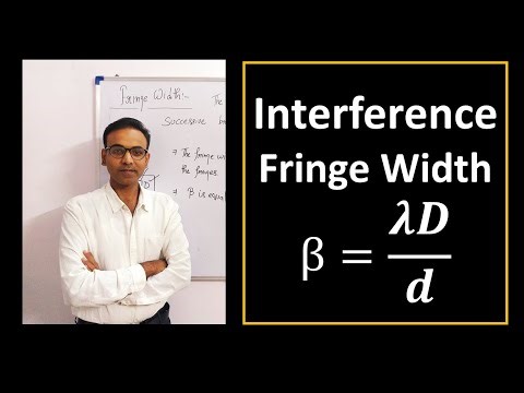 Interference Fringe Width for Engineering Physics and B.Sc. Physics