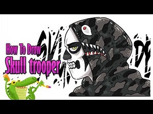 how to draw skull trooper fortnite bape