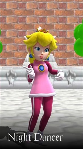 💖 【MMD】 Princess Peach dances to Night Dancer 💖 #peach #princesspeach #mmd #shorts