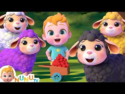 Baa Baa Black Sheep | Learn Colors | NuNu Tv Nursery Rhymes & Kids Songs