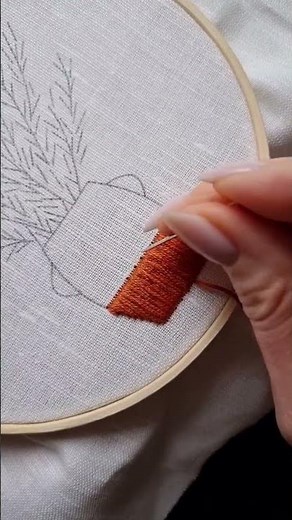 Easy Satin stitch tutorial Basic embroidery stitches Hand embroidery for beginners