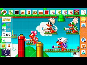 Super Mario Maker 2 All Stars Theme - All Bosses Course Maker Experiment!