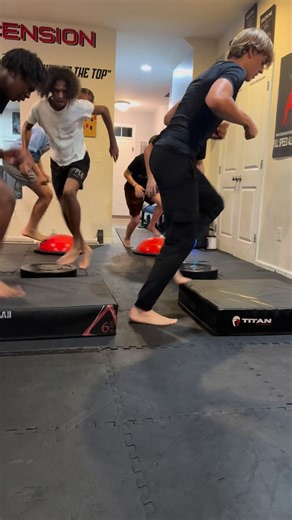 Kevin Johnson | Multi-Surface Footwork & Reactive Training 🔥🦶💥 We change the game by changing the surface — from a hard 45-lb bumper rubber mat to a soft... | Instagram