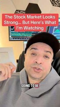 The Stock Market Looks Strong… But Here’s What I’m Watching #stockmarket #stocks #tradingeducation