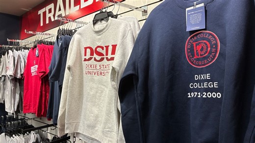 Utah Tech draws mixed reactions after bringing 'Dixie College' gear back to bookstore