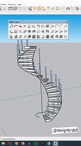 SketchUp Pro tips tutorial! 😍😍 (Make a spiral #stairs easily by using free #PlugIn 1001bit in #sketchup) 🤩🤩 #sketchuptutorial #sketchuppro | Sahana Aktar