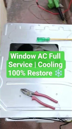 Window AC Full Service | Cooling 100% Restore ❄️Window AC Deep Cleaning & Service | #windowac