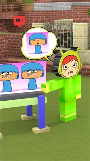 Angry Sprunki Nina and Sprunki Pocoyo with a Pocoyo painting!