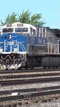 CSX 3194 law enforcement engine (with slow motion replay)
